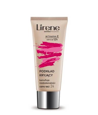 LIRENE Kryjący podkład 24 Ciepły Beż 30ml