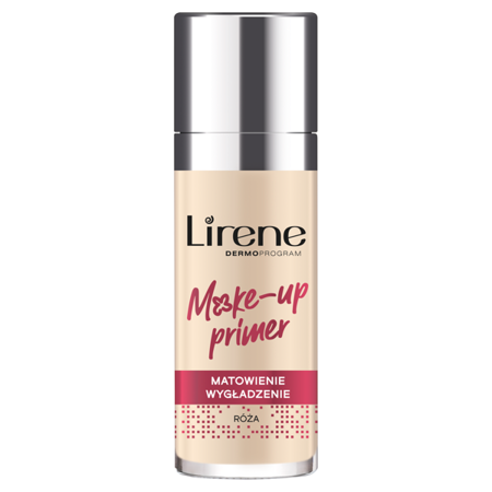 LIRENE Make-up Primer baza pod makijaż matująco-wygładzająca Róża 30ml