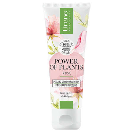 LIRENE Power of Plants Róża peeling drobnoziarnisty 75ml