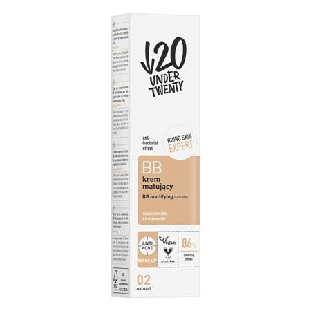 LIRENE U20 krem matujący BB 02 Natural 60ml