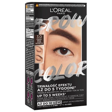 LOREAL Brow Color zestaw do koloryzacji brwi 3.0 Dark Brunette 