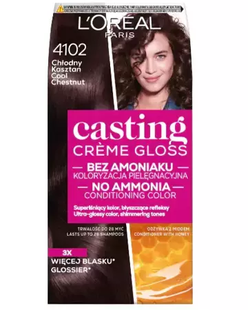 L'OREAL Casting Creme Gloss 4102 Chłodny Kasztan