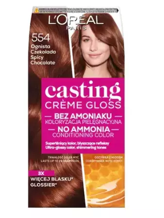 LOREAL Casting Creme Gloss 554 Ognista Czekolada