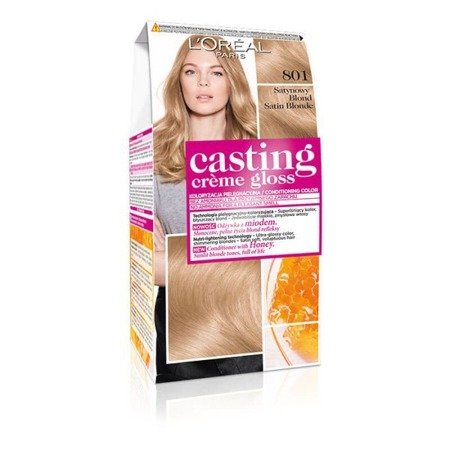 L'OREAL Casting Creme Gloss 801 Satynowy Blond