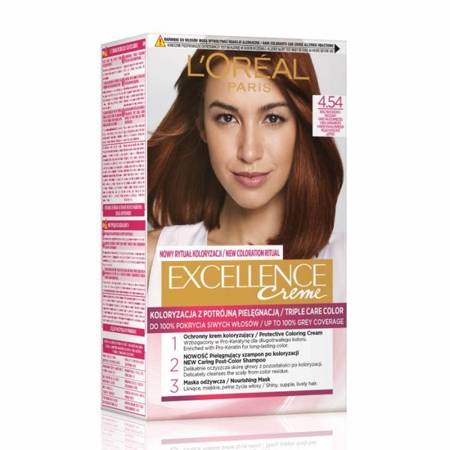 L'OREAL Excellence Creme farba do włosów 4.54