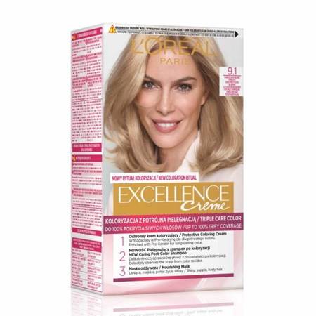 LOREAL Excellence Creme farba do włosów 9.1