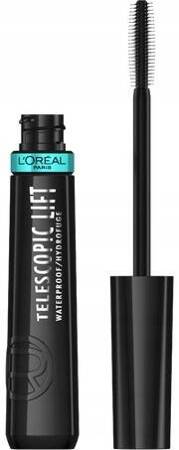 LOREAL Telescopic Lift maskara do rzęs wydłużająca Black WTP 9,9ml