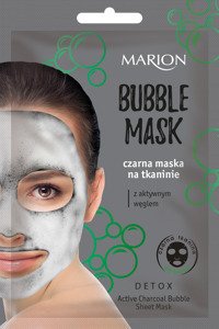 MARION Detox Bubble Mask czarna maska na tkaninie
