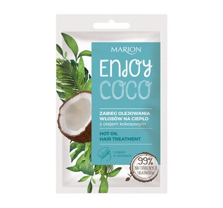 MARION Enjoy Coco zabieg olejowania włosów na ciepło z olejem Kokosowym 20ml