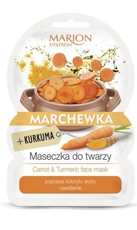 MARION Fit&Fresh maseczka do twarzy Marchewka+Kurkuma 9g