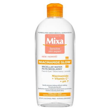 MIXA płyn micelarny Niacinamide Glow 400ml 