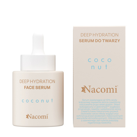 NACOMI Deep Hydration Coconut serum do twarzy głęboko nawilżające 30ml 