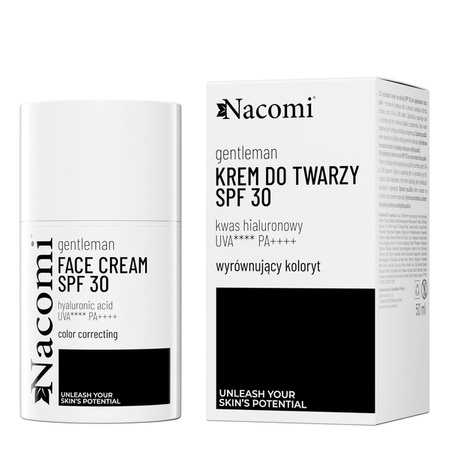 NACOMI Gentelman krem do twarzy SPF30 wyrównujący koloryt 50ml 