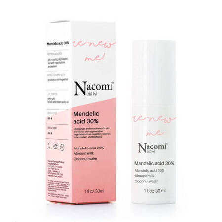 NACOMI Next Level Kwas Migdałowy 30% 30ml TERMIN 12-2024