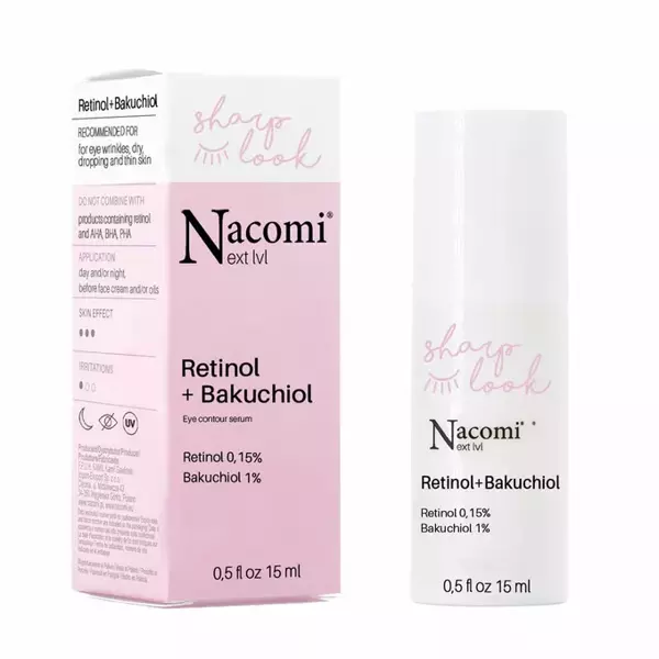 NACOMI Next Level serum pod oczy przeciwzmarszczkowe 15ml TERMIN 01-2025