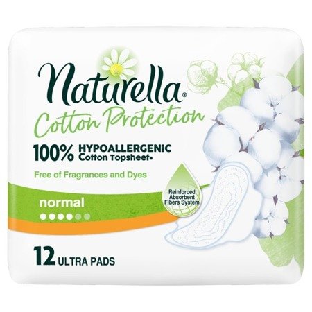 NATURELLA Cotton Protection podpaski Normal 12szt