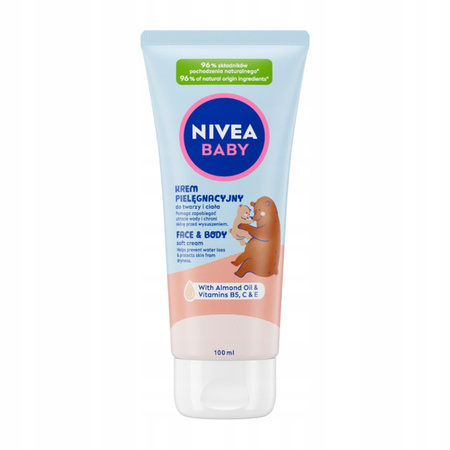 NIVEA Baby Nowa Formuła krem do twarzy i ciała Face & Body Pielęgnacyjny 100ml