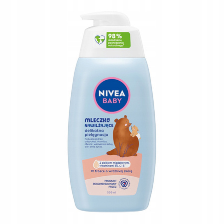 NIVEA Baby Nowa Formuła mleczko do ciała nawilżające Delikatna Pielęgnacja 500ml