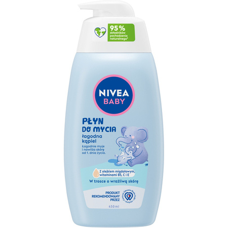 NIVEA Baby Nowa Formuła płyn do mycia ciała Łagodna Kąpiel 500ml 