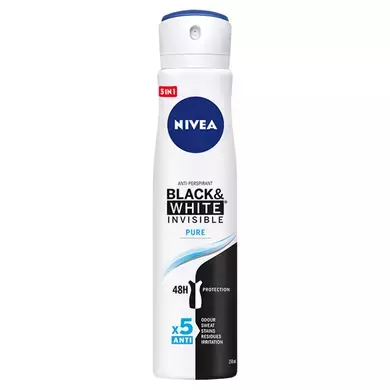 NIVEA Invisible Black & White antyperspirant w aerozolu 250ml