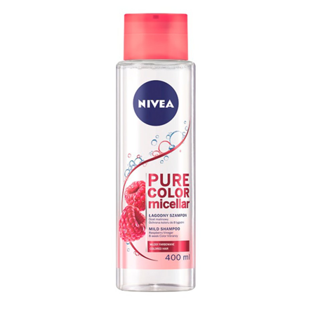 NIVEA Pure Color micelarny łagodny szampon z Octem Malinowym 400ml