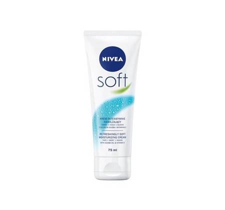 NIVEA Soft krem intensywnie nawilżający do twarzy, ciała i dłoni 75ml