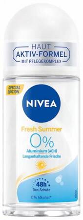 NIVEA Women 0% Aluminium antyperspirant w kulce Fresh Summer 50ml 