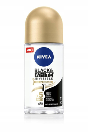 NIVEA Women Black & White Invisible antyperspirant w kulce Silky Smooth 50ml 