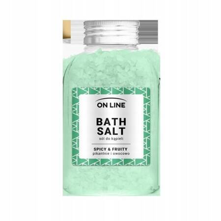 ON LINE Bath Salt sól do kąpieli Spicy & Fruity Green 600g 