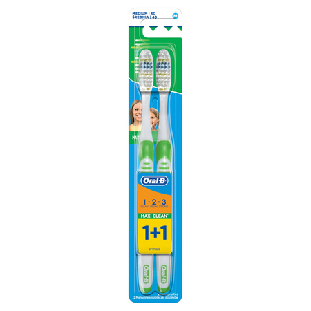 ORAL-B  szczoteczka do zębów Effect Maxi Clean Medium 40 Duo 2szt