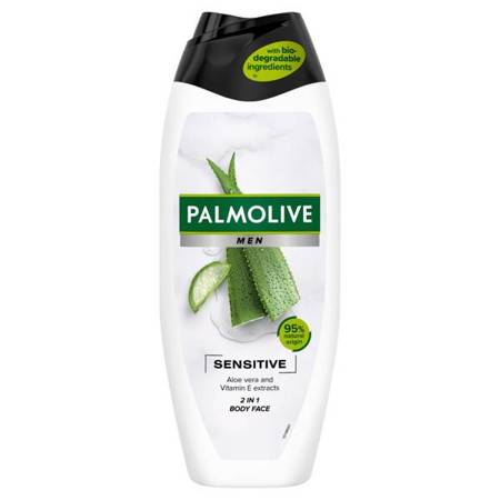 PALMOLIVE Men Sensitive żel pod prysznic 2w1 Aloe Vera & Vitamins 500ml