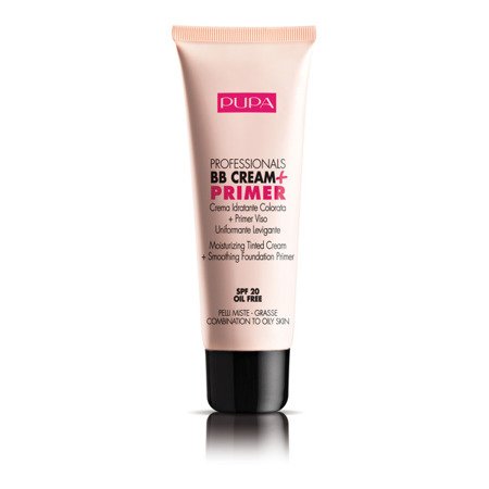 PUPA Professionals BB Cream & Primer SPF20 001 Cera mieszana i tłusta Nude 50ml