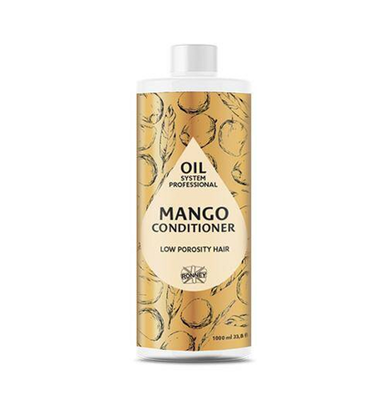 RONNEY Oil System Low Porosity odżywka do włosów Mango 1000ml 