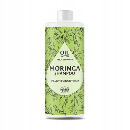 RONNEY Oil System Medium Porosity szampon Moringa 1000ml 