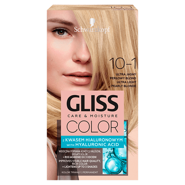 SCHWARZKOPF Gliss Color farba 10-1 Ultra Jasny Perłowy Blond