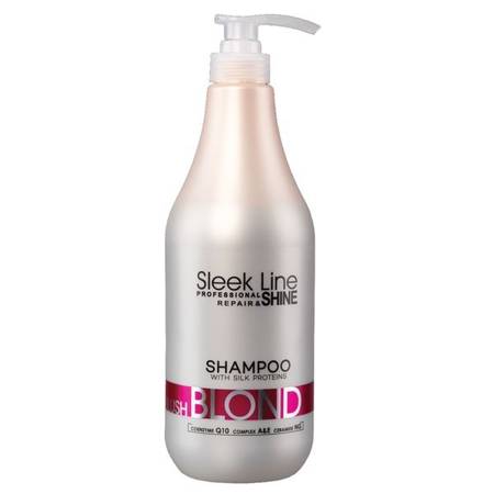 STAPIZ Sleek Line Blond Szampon do włosów różowy odcień 1000ml