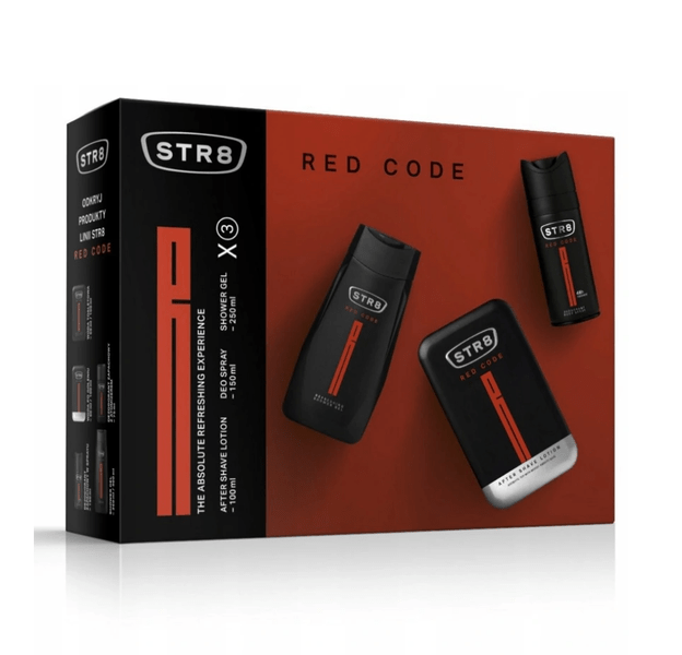 STR8 Red Code zestaw woda po goleniu, dezodorant & żel pod prysznic