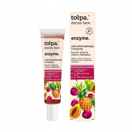 TOŁPA Dermo Face Enzyme enzymatyczny peeling to twarzy Mikrodermabrazja 3 Enzymy 40ml 