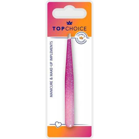 TOP CHOICE Manicure & Make-up pęseta skośna Epoxy Glitter 75995