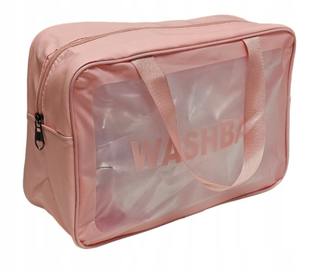 TOP CHOICE kosmetyczka jednokomorowa przeźroczysta Washbag 99328 