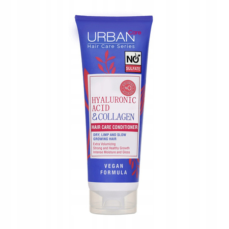 URBAN CARE Hyaluronic Acid & Collagen odżywka do włosów bez siarczanów 250ml