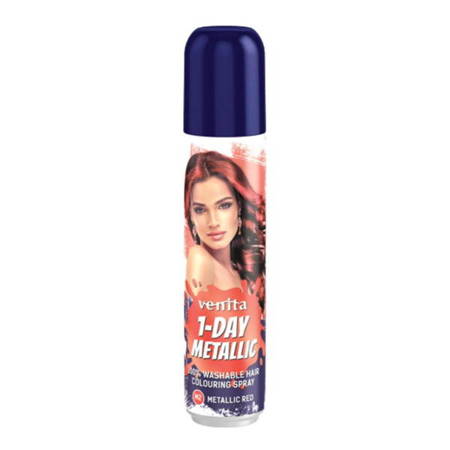 VENITA 1-Day Color spray koloryzujący do włosów 02 Metallic Red 50ml
