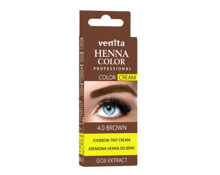 VENITA Henna Color Cream Goji kremowa henna do brwi 4.0 Brown 30g