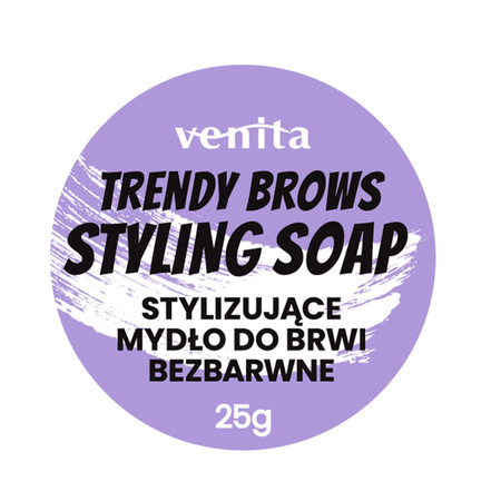 VENITA Trendy Brows mydełko do stylizacji brwi Bezbarwne 25g