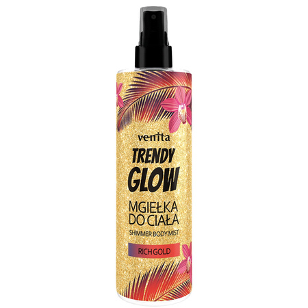 VENITA Trendy Glow Shimmer Body Mist mgiełka do ciała Rich Gold 200ml 