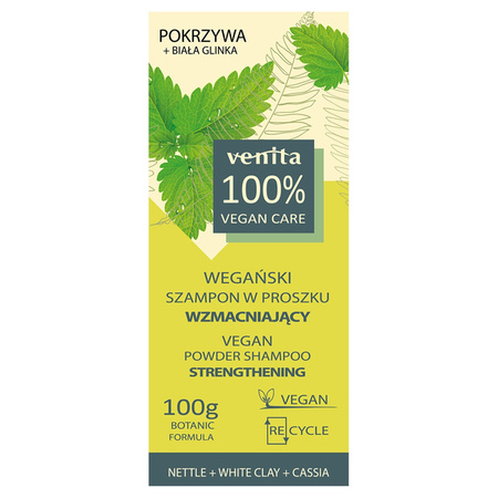 VENITA Wegan szampon w proszku Pokrzywa 100g