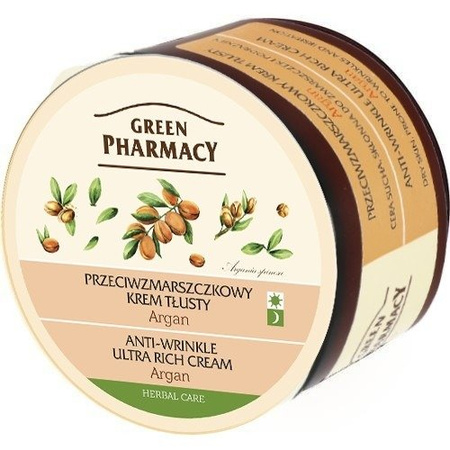 VIS PLANTIS Green Pharmacy przeciwzmarszczkowy krem tłusty Argan 150ml