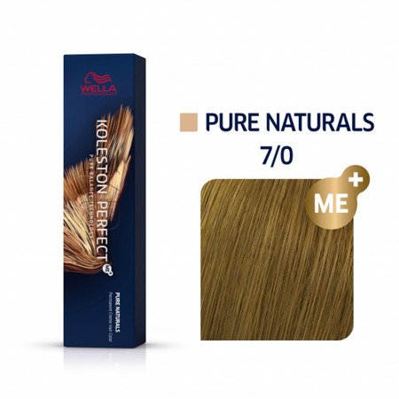 WELLA PROFESIONALS Koleston Perfect Me+ farba Pure Naturals 7/0 Naturalny Blond 60ml