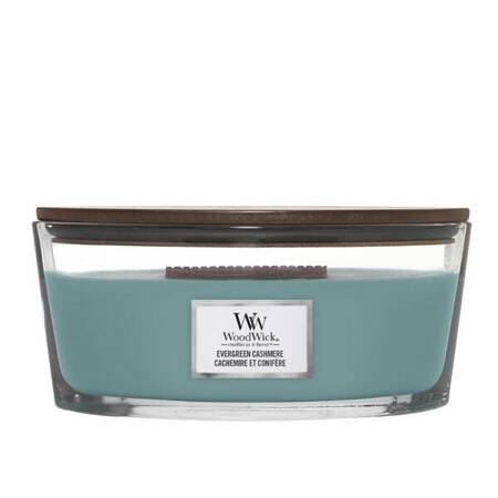 WOODWICK Core Hearthwick świeca w słoiku elipsa Evergreen Cashmere 453g 