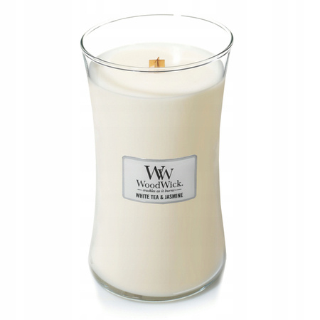 WOODWICK Core świeca w słoiku duża White Tea & Jasmine 609,5g 